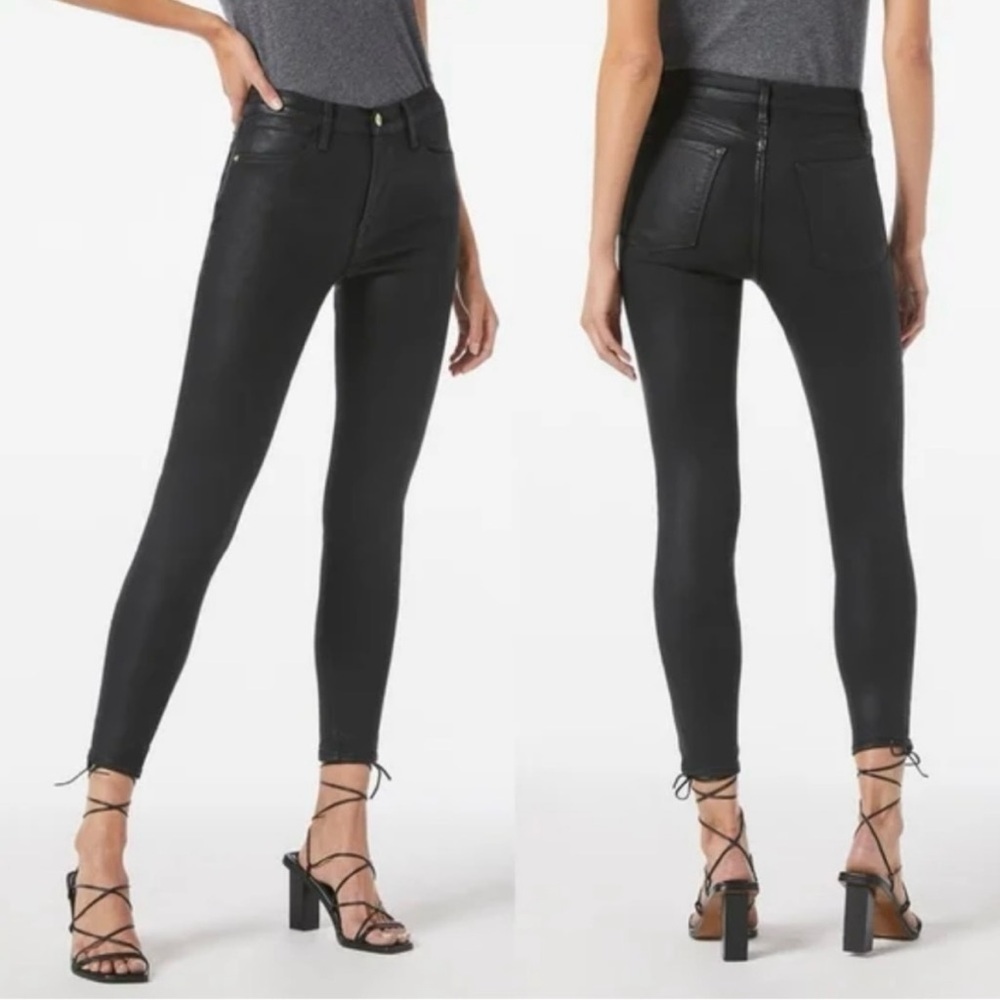 NWT Frame Le High Coated Skinny Jeans